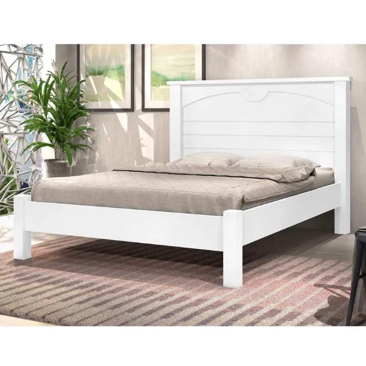 Cama Casal Lion J&A Moveis — Branco