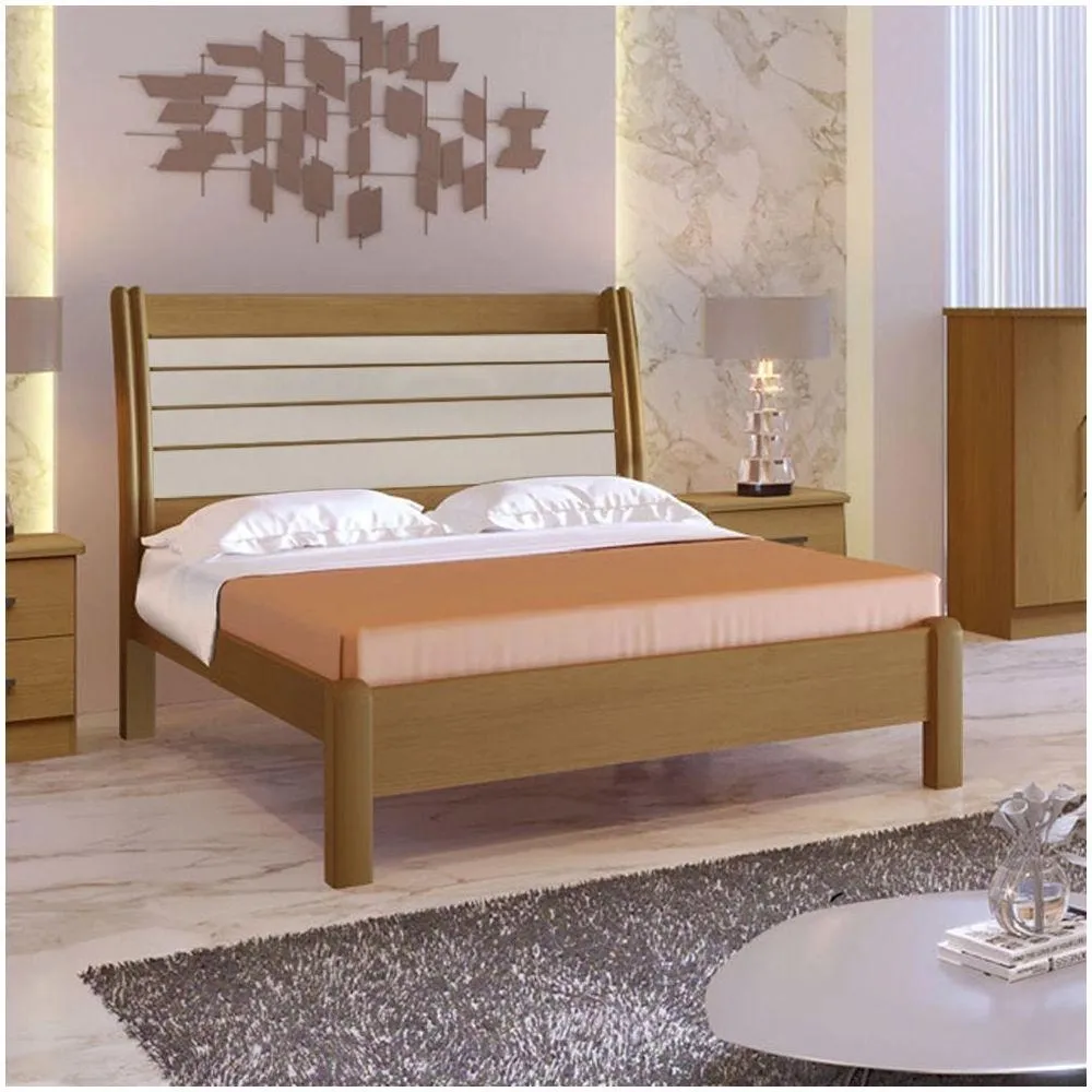 Cama Casal Esmeralda Plus D Doro — Cinamomo/Off White