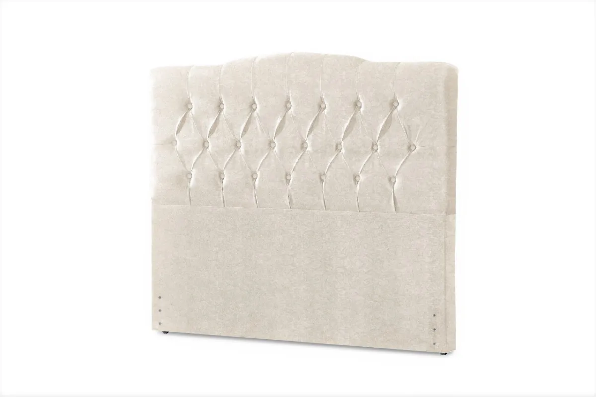 Cabeceira Solteiro Qebec 90 Corino Branco SR Cabec — Veludo Suede - Bege