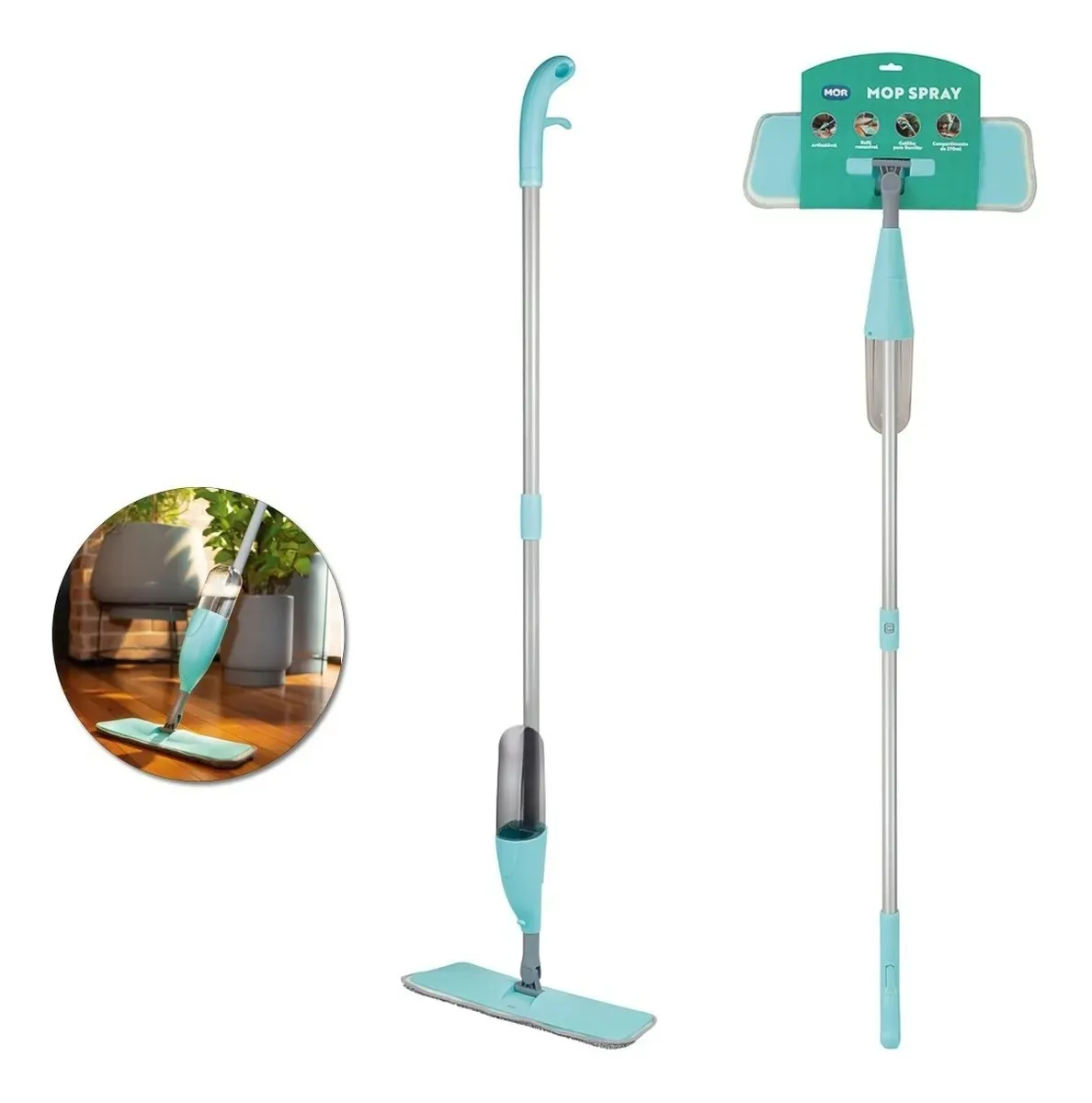 Esfregao Mop Flash Limp Spray Metalurgica Mor — Mop  Flash Limp Spray