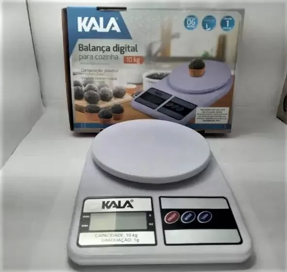 Balanca Digital para Cozinha 10Kg Kala — Balança Digital 10Kg