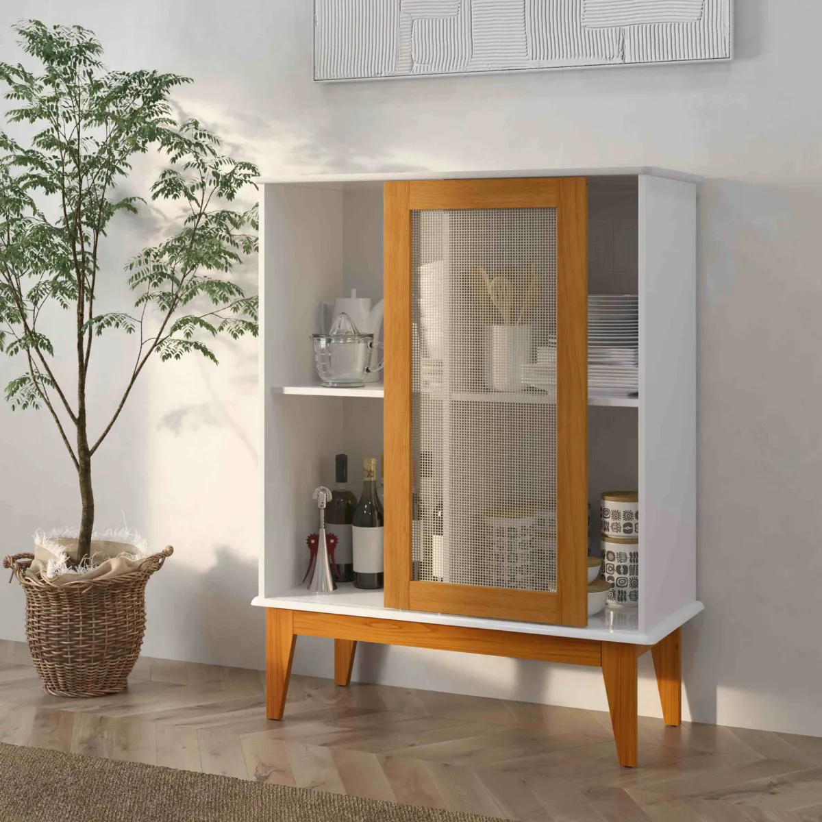 Armario Denver 1P .Nature Tebarrot — Branco