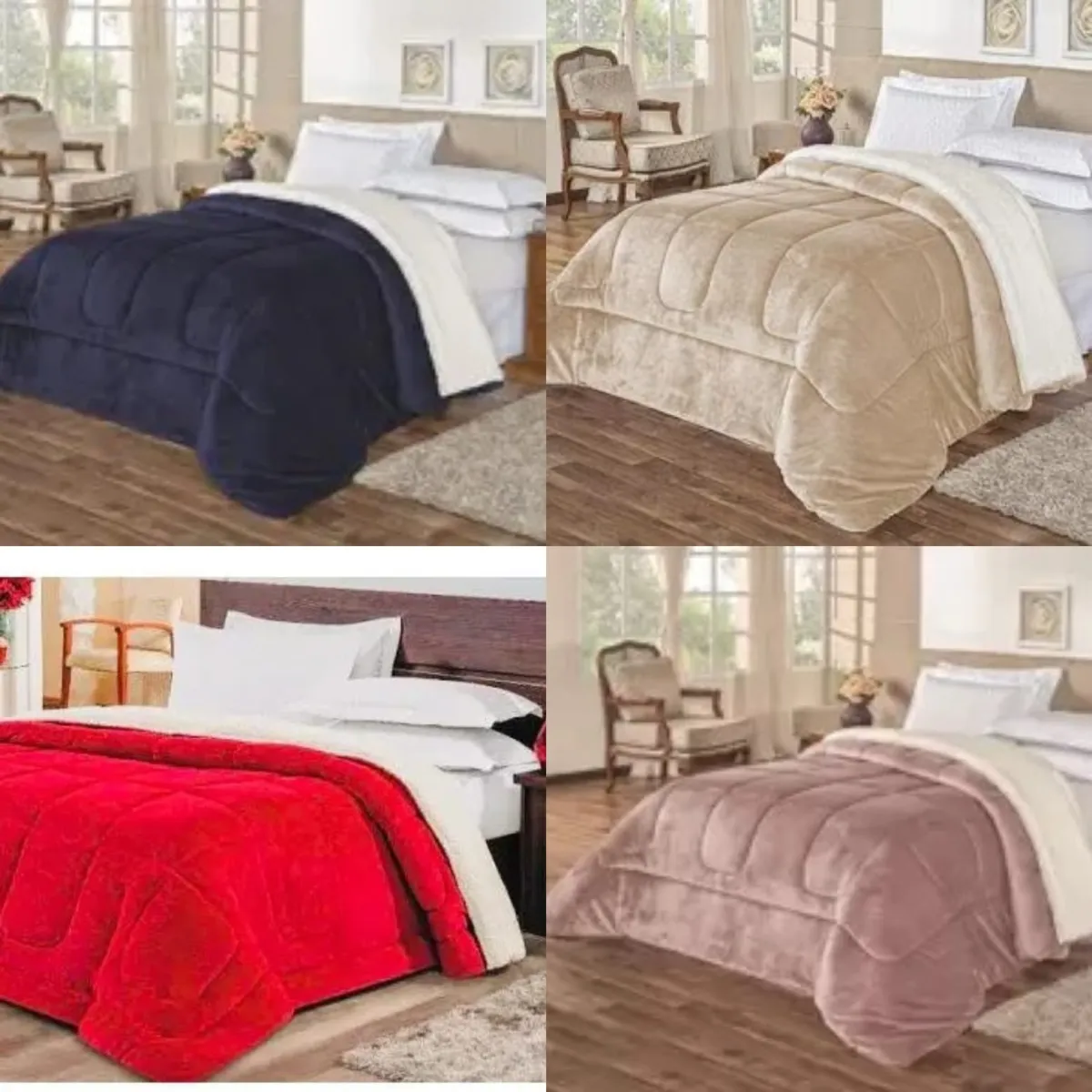 Coberdrom Casal Alaska Sherpa 200x240 Sortidos Marcelino Textil — Coberdom Queen 220x240 - Sortidos
