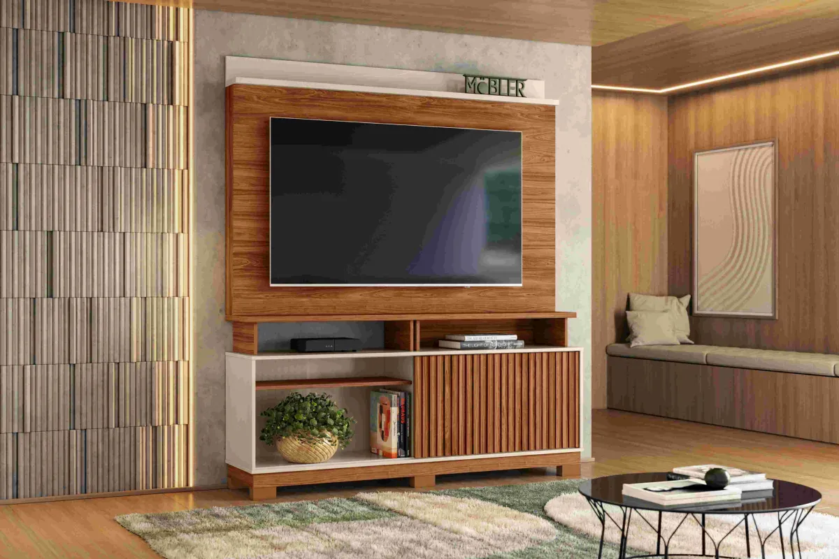 Home Dallas 1.6 Cinamomo Mel.Off White Mobler — Cinamomo Mel/ Off White - Flex Carrara