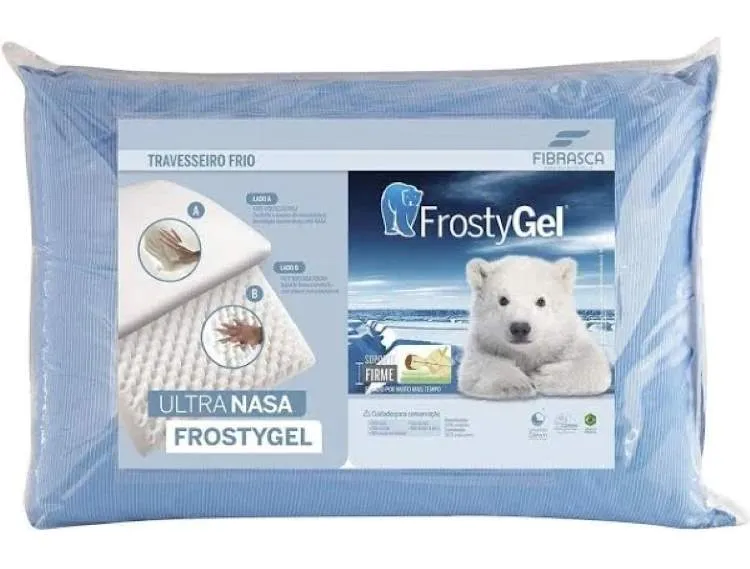 Travesseiro Nasa Super Frostygel 40x60 Fibrasca — Travesseiro Nasa Super Frostygel