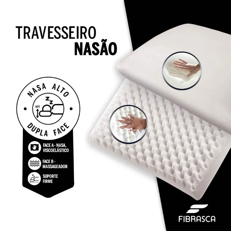 Travesseiro Nasao 50xs70 Fibrasca — Travesseiro Nasao