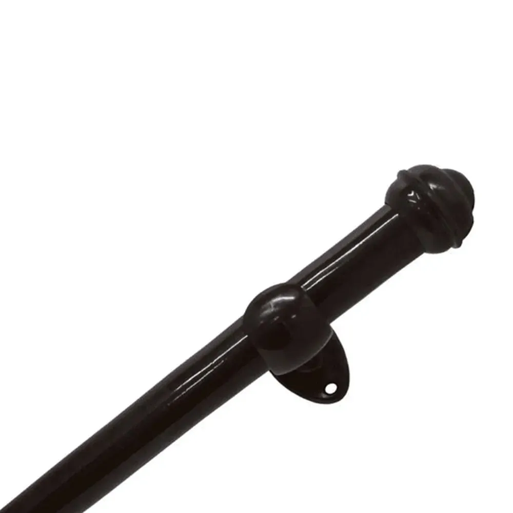 Kit Varao Pratiko Pro 19mm x 2,00m com 2 Suportes Bella Arte — Imbuia