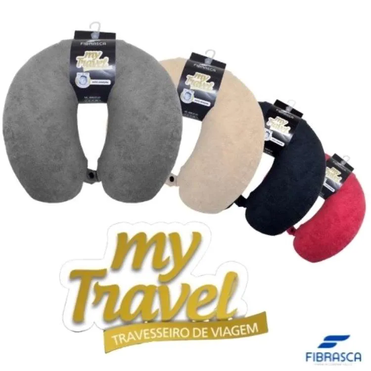 Travesseiro de Viagem My Travel Fibrasca — Cores Sortidas