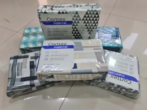 Jogo de Cama Casal Supercal 180 Fios 4 Pecas Sortido Corttex
