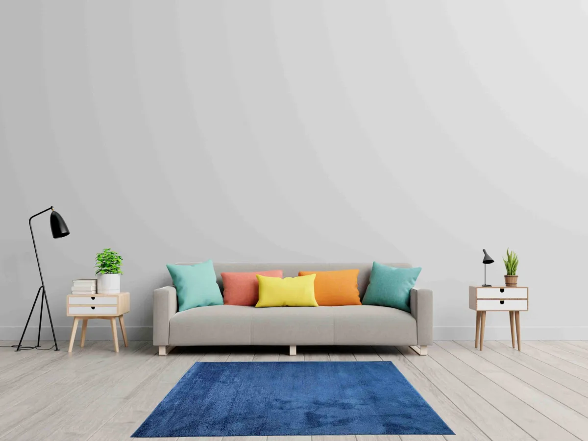Tapete Apolo 1,00 x 1,50 Estampa Azul PrataTextil — Tapete Apolo 100x150 - Estampa Azul