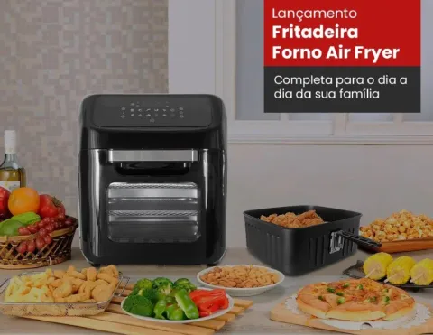 Fritadeira Forno Air Fryer AFFD01I 01 Digital 12L 1800W 127v Agratto