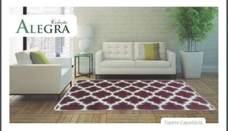 Tapete Alegra 2,00 x 2,50 Estampa Berlim PrataTextil — Tapete Alegra 200x250 - Estampa Capadópcia