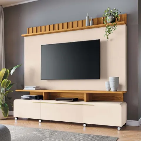 Home Theater Artis 2.0 2P1G3N2P Off White.Cinamomo HB Moveis