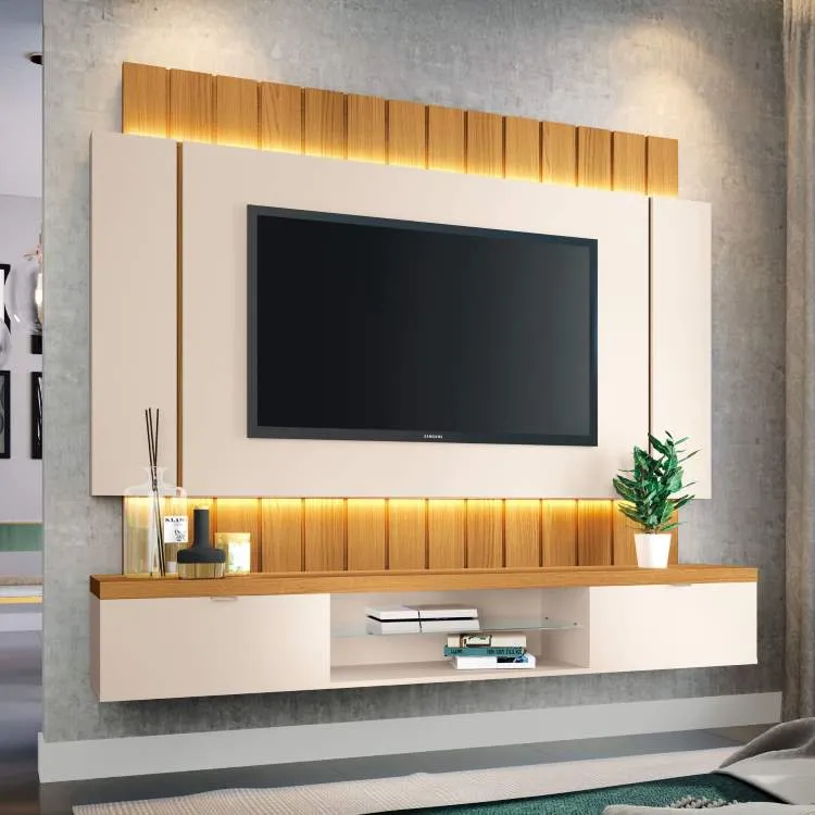 Home Suspenso Illusion 1.8 2P Off White.Cinamomo HB Moveis
