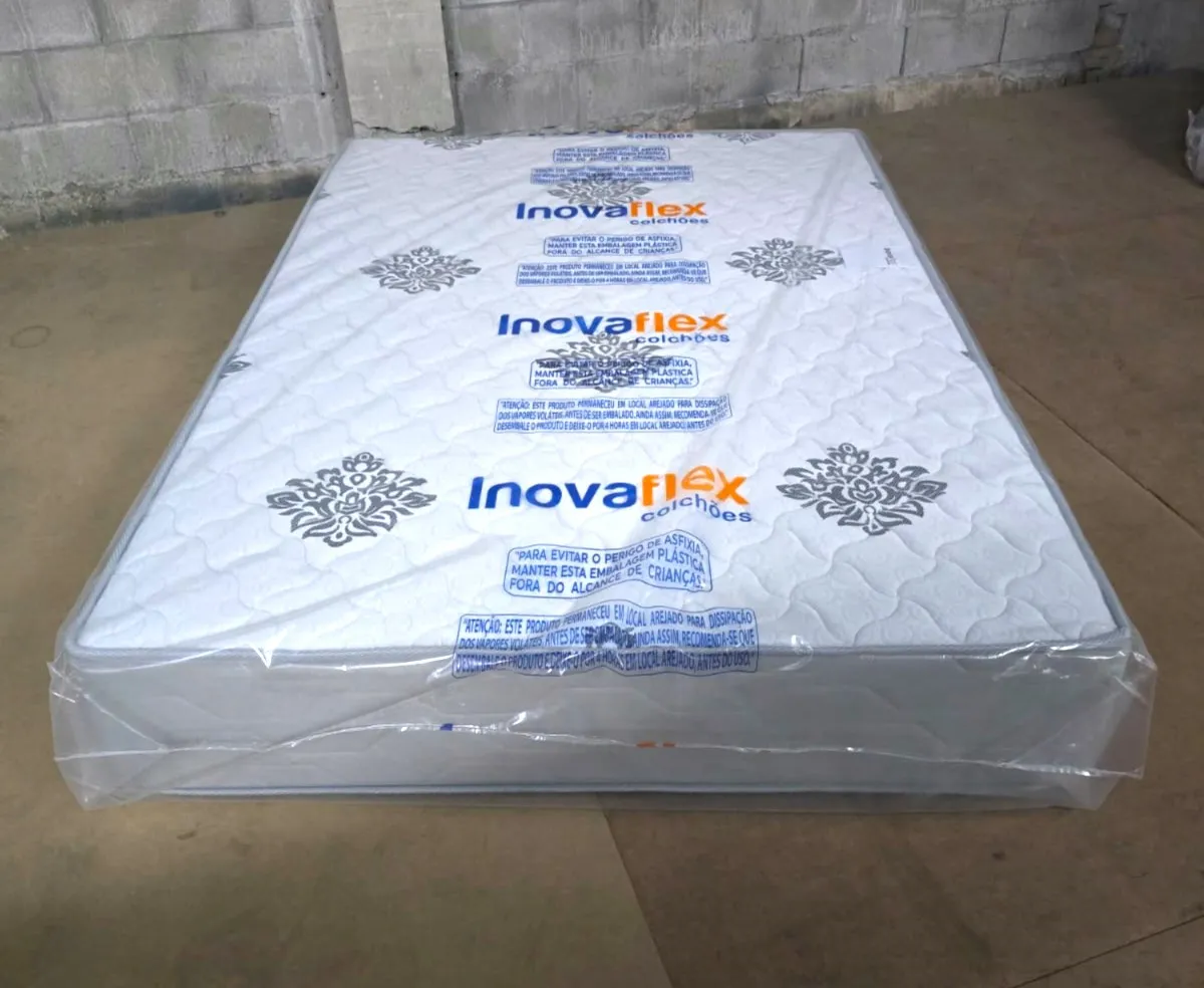 Colchao Casal Confort Premium Plus D28 138x188x27 InovaFlex — Colchão Casal Confort Premium Plus 138x28