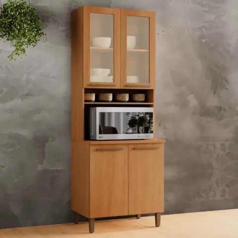 Paneleiro Premium 70 4P1N Cinamomo Arte Moveis
