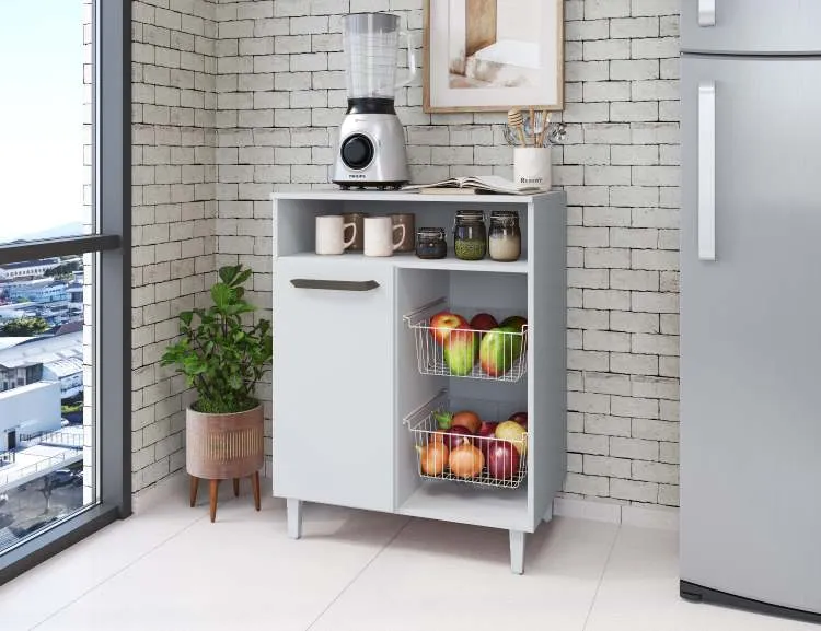 Fruteira Ana Plus 1P1N2Cestos Moveis Parana — Branco