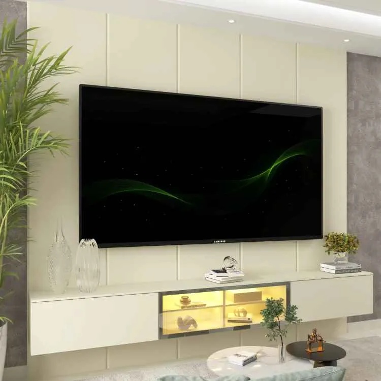 Home Realce/Luminare 220 com LED 4V Gelius — Off White/Off White