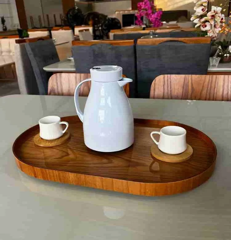 Bandeja Jade Slim 50x30cm RJ Decor — Tampo Amadeirado