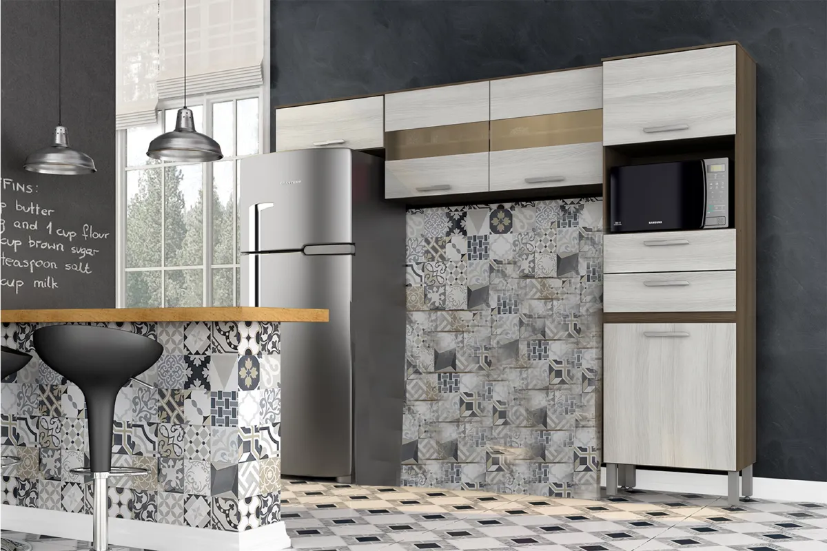 Cozinha Bella 3Pcs Sem Balcao Movemax NO ESTADO — Terraro Naturale