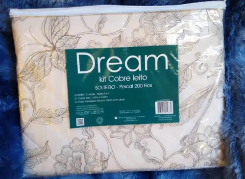Kit Dream Cobre Leito Solteiro Percal 200 Fios Estamparia SA