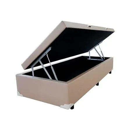 Base Bau Solteiro 88x188x40 Linhao Cafe SR Movelaria