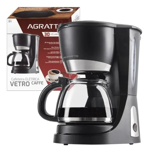 Cafeteira Eletrica Vetro Caffe 30X CEV30 01 127V Agratto