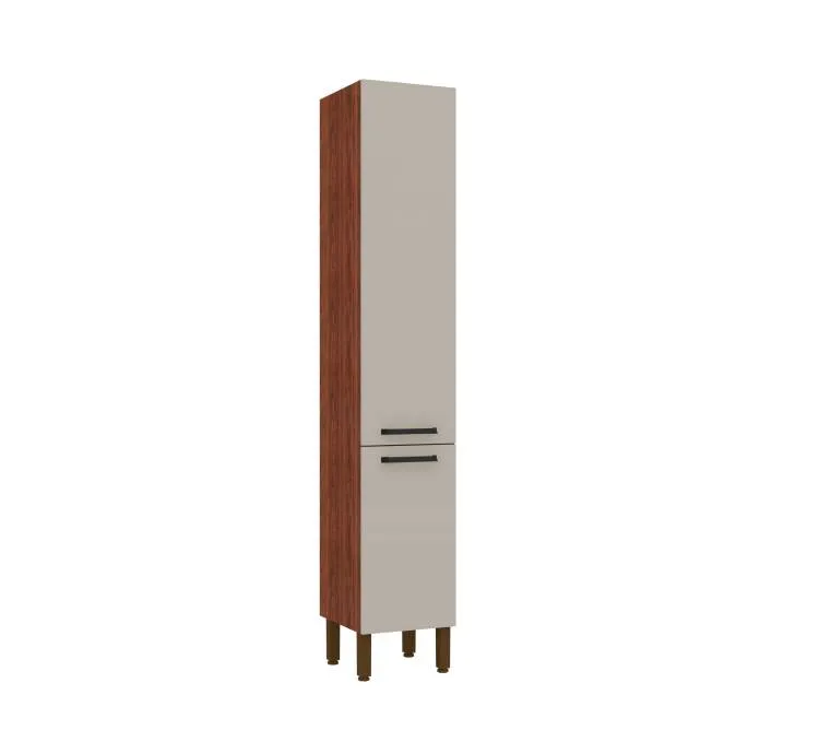Tampo para Balcoes Ametista 754.784 Nogueira Kits Parana — Paneleiro Simples 2P Nogueira/Off White